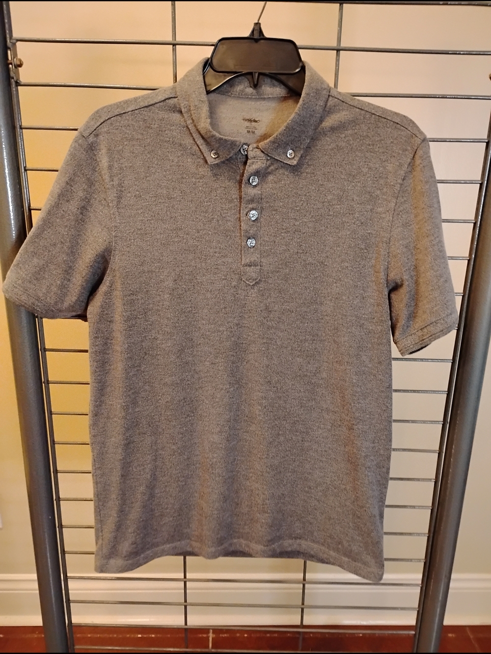 Massimo Gray‎ Short-Sleeve Button-Down Collar Polo